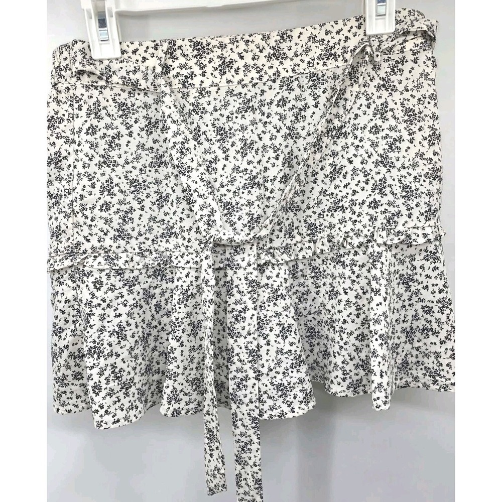 Bohme Promesa  Floral A-line Boho Cottage Core Whimsical Skort Mini Skirt Sz Med